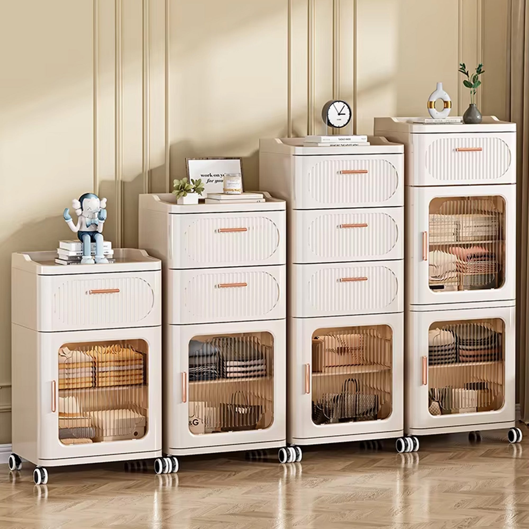 Transform Your Space with the ALOXE Luxe Storage Cabinet