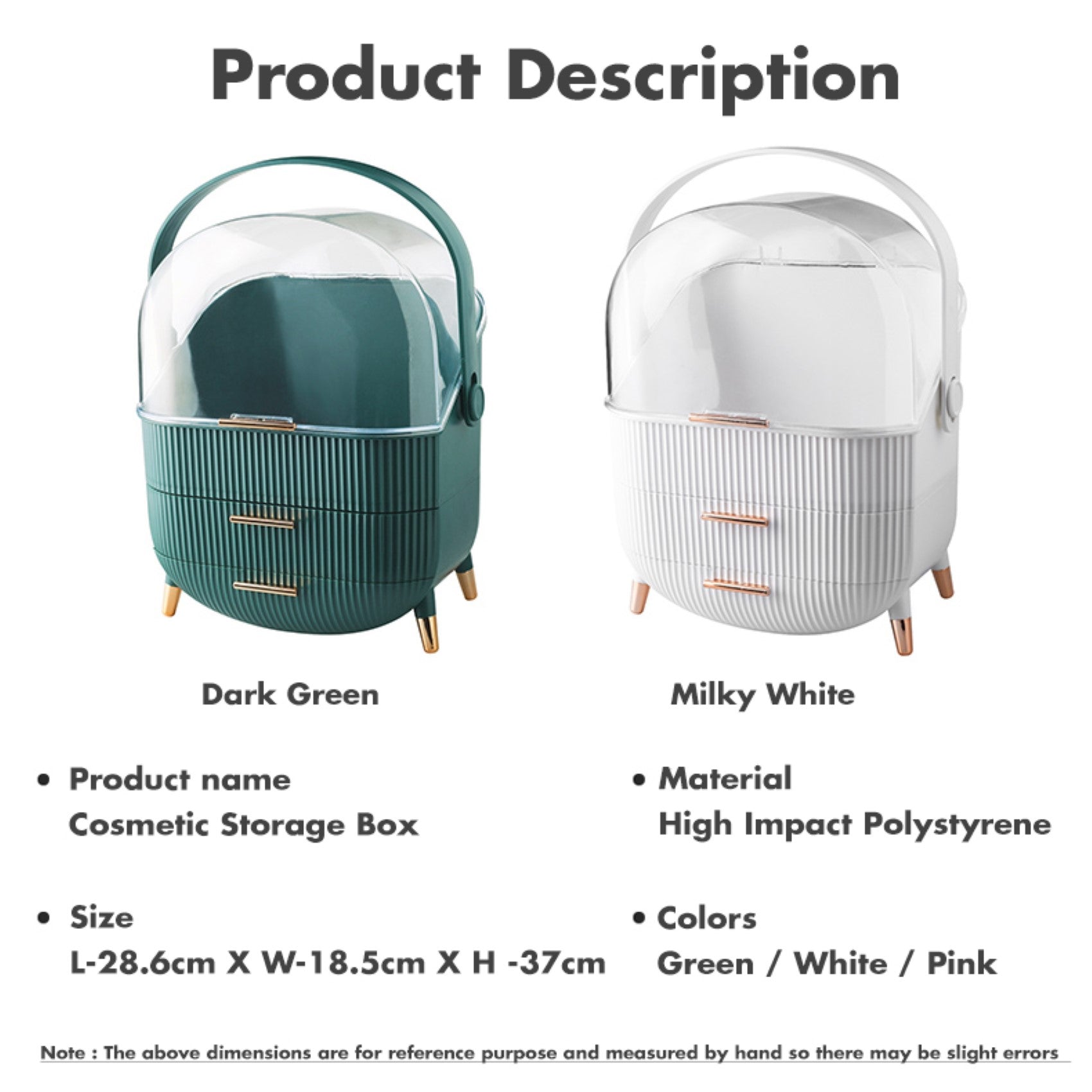 ALOXE Cute Cosmetic Organizer Box