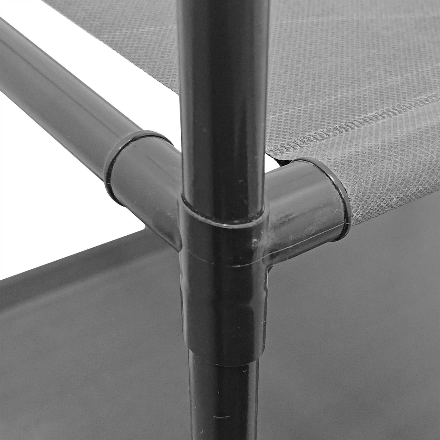 ALOXE Metal Double Rod Cloth Garment Hanging Rack