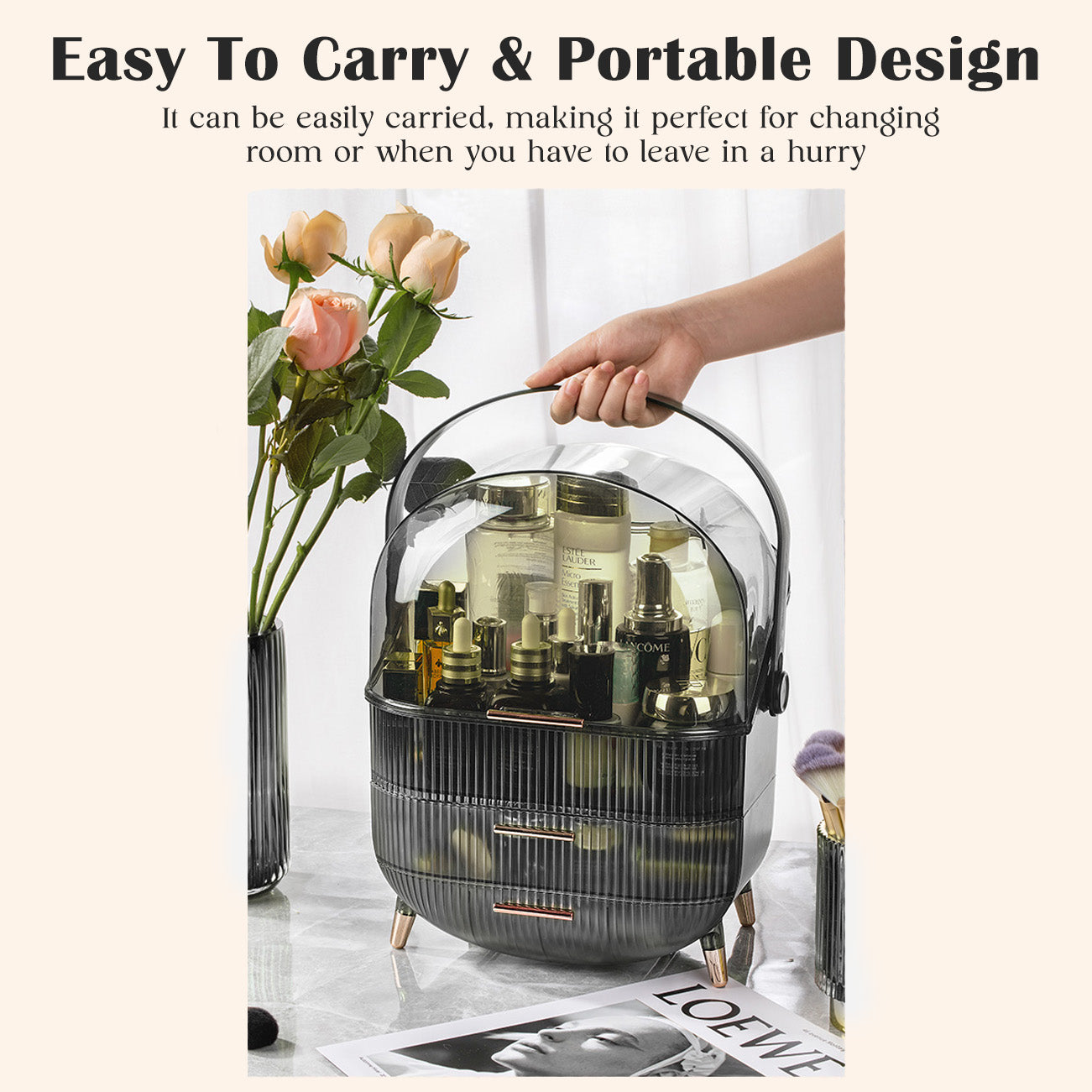 ALOXE Cute  Cosmetic and Skincare Organizer Box