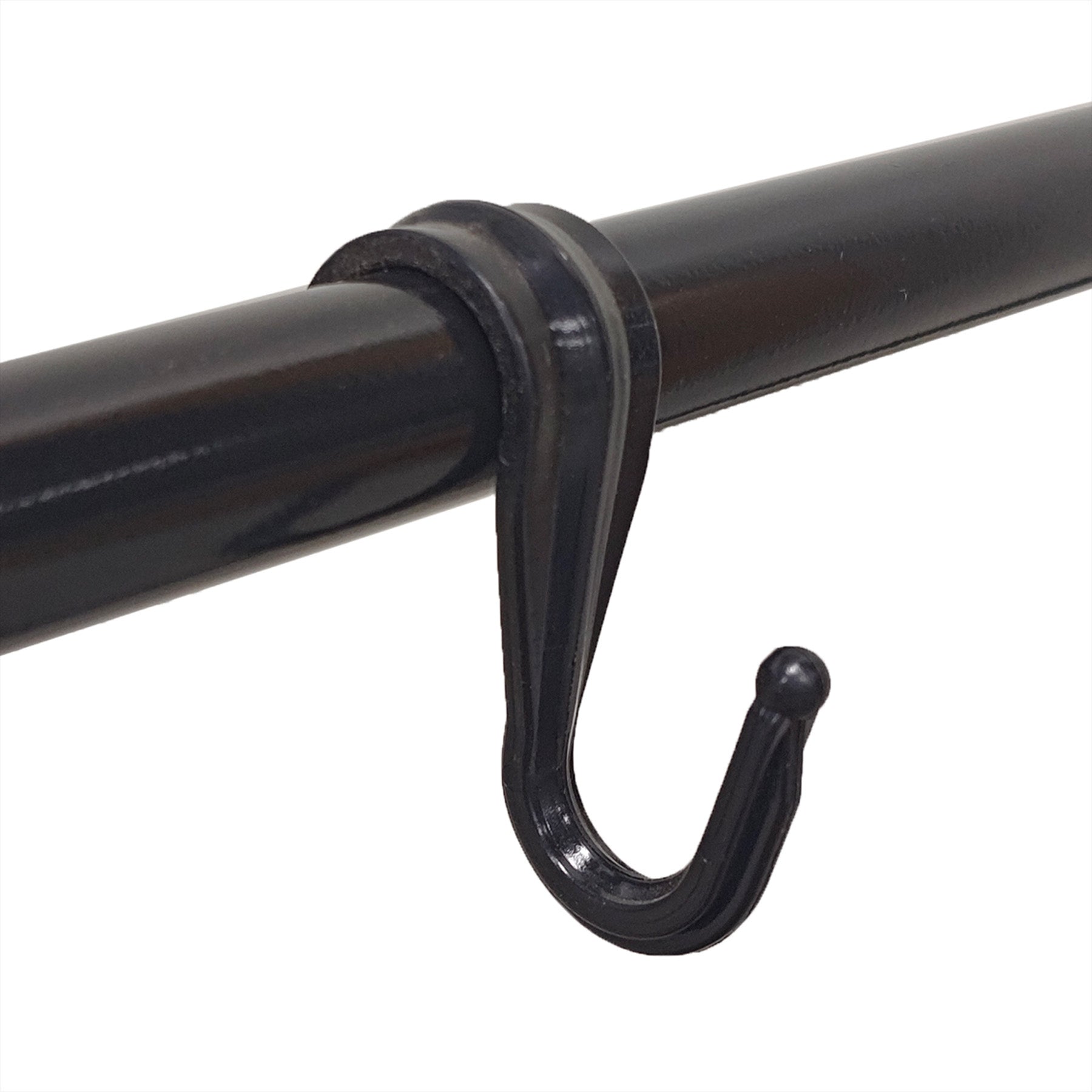 ALOXE Metal Double Rod Cloth Garment Hanging Rack