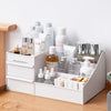 ALOXE Cosmetic and Makeup Organizer Box: Plastic Storage Stationery Box for Efficient Organization