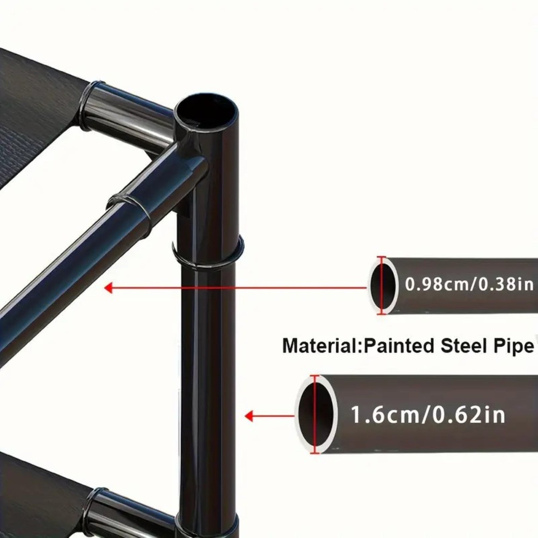 ALOXE Metal Shoe Rack with Hooks