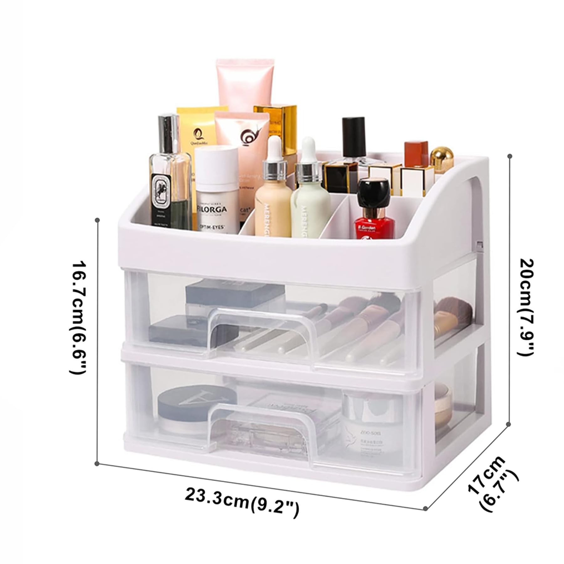 ALOXE Makeup Organiser Cosmetic Organisers Storage Box Drawers Plastic Cosmetic Organizer| Make Up Organiser For Women