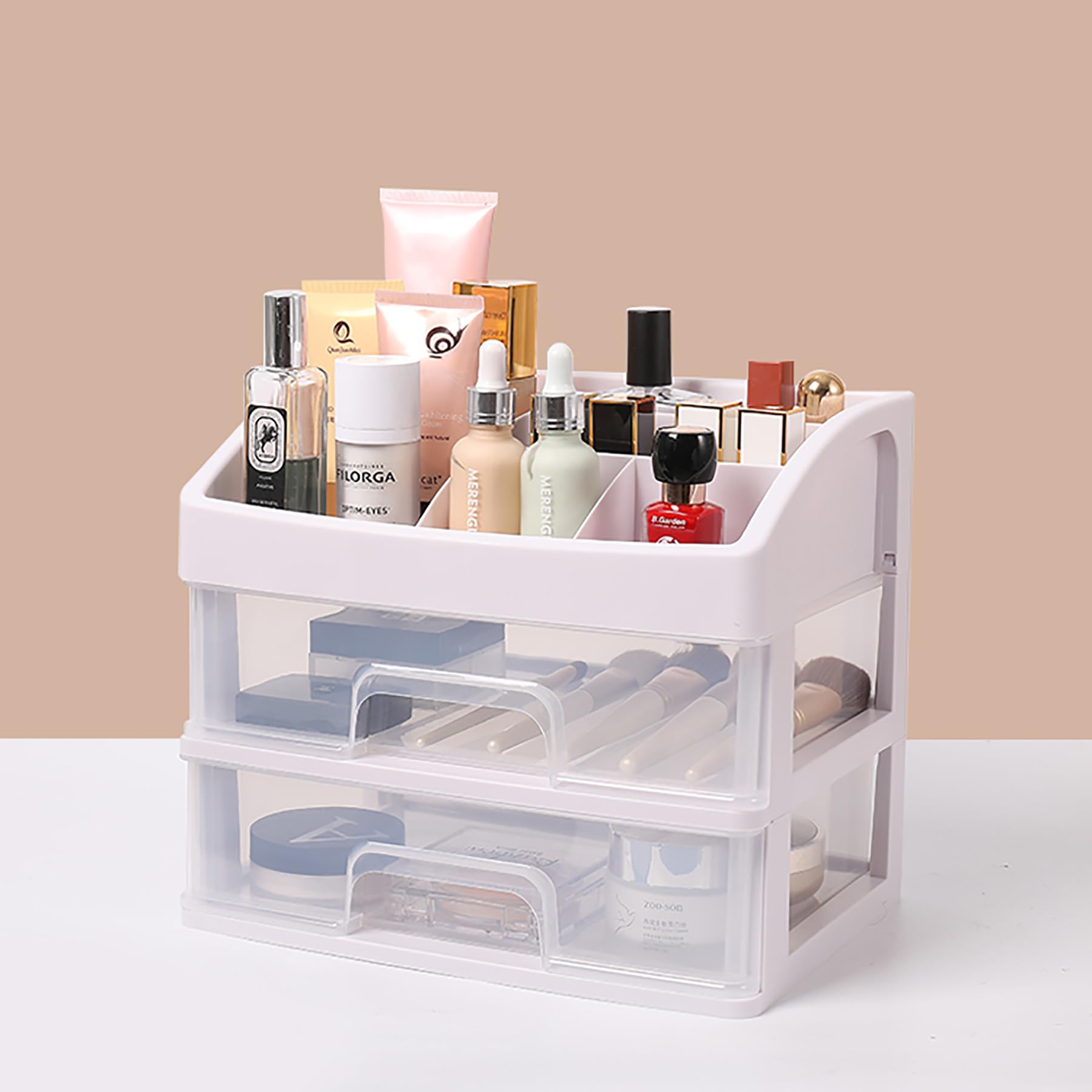 ALOXE Makeup Organiser Cosmetic Organisers Storage Box Drawers Plastic Cosmetic Organizer| Make Up Organiser For Women