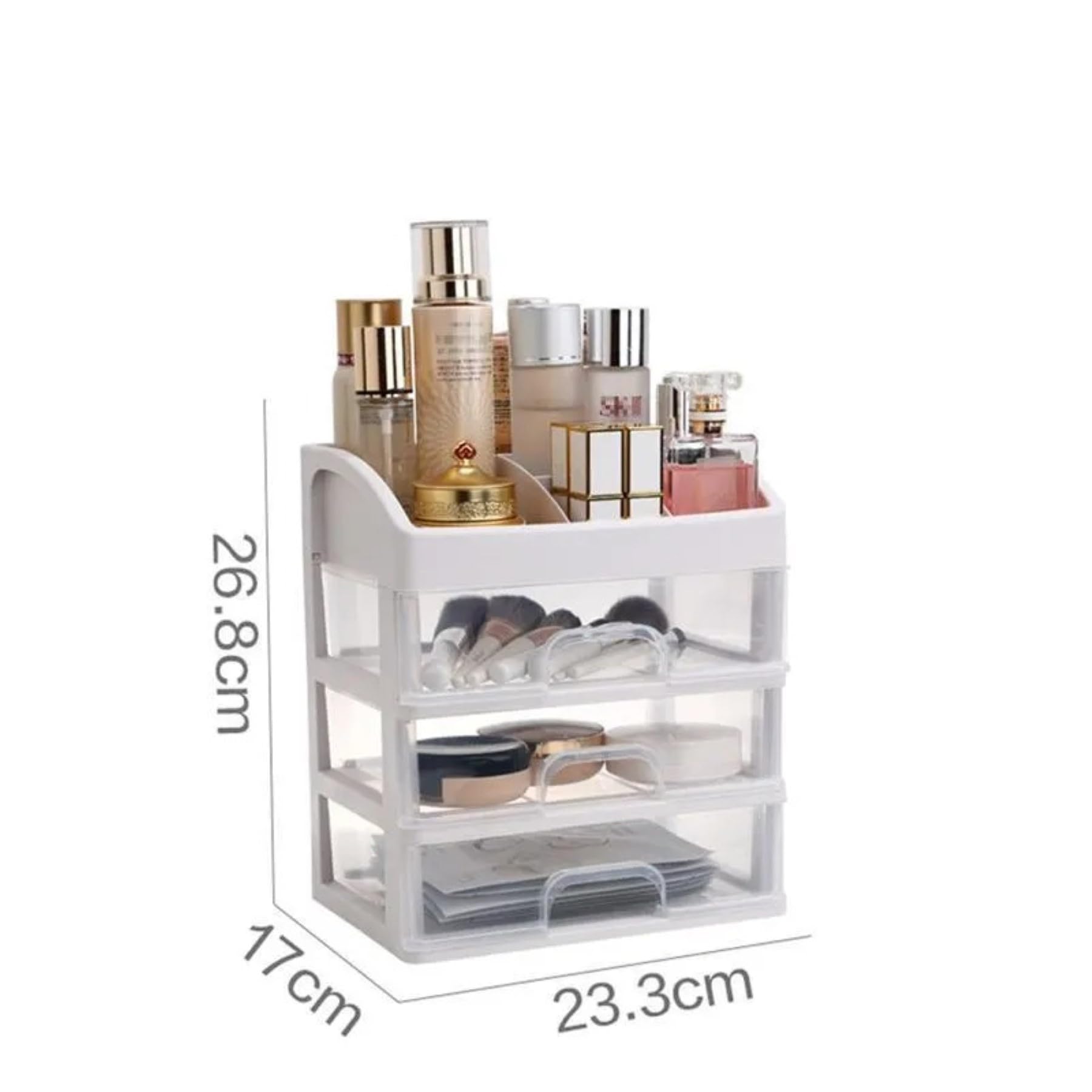 ALOXE Makeup Organiser Cosmetic Organisers Storage Box Drawers Plastic Cosmetic Organizer| Make Up Organiser For Women