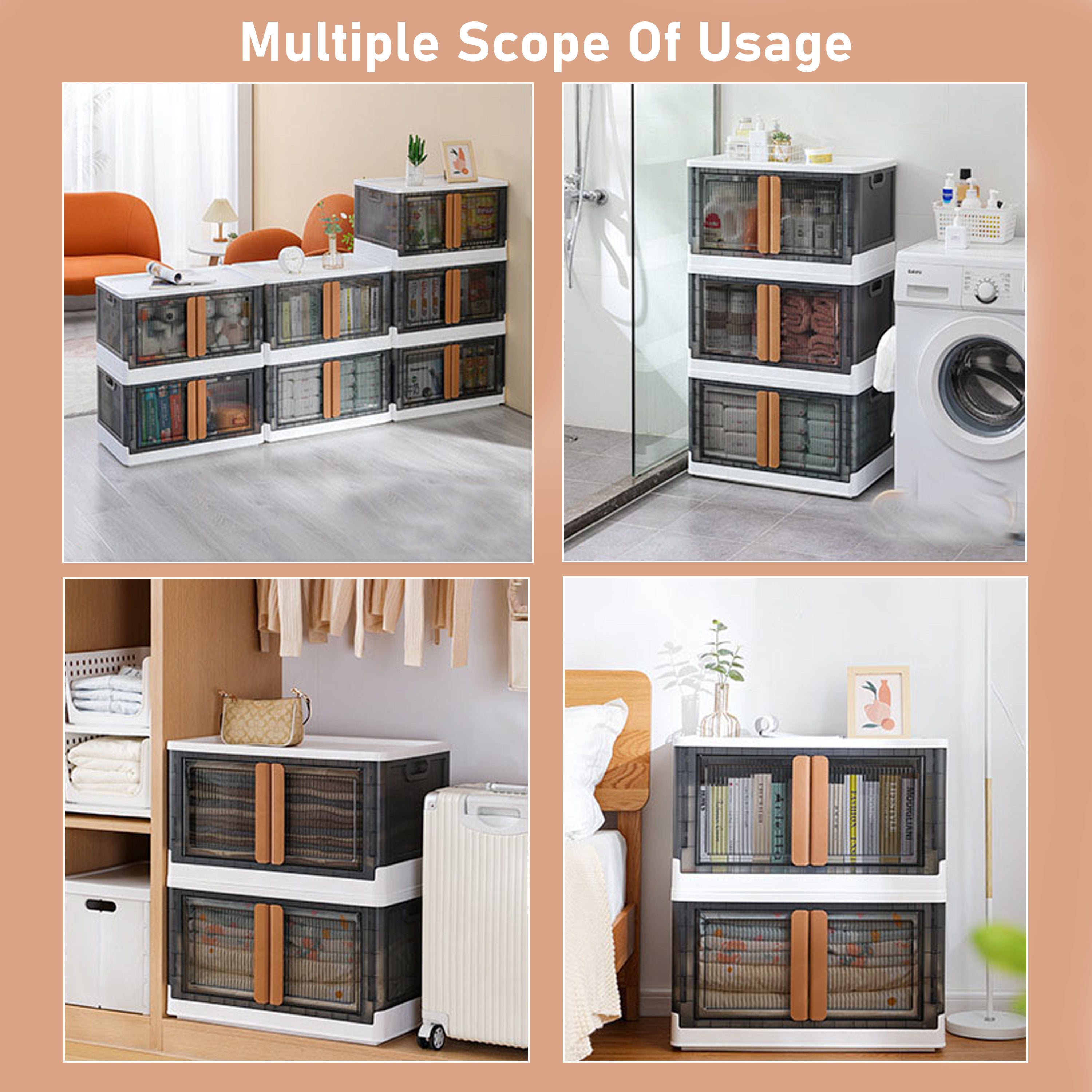 ALOXE Plastic Foldable Cupboard