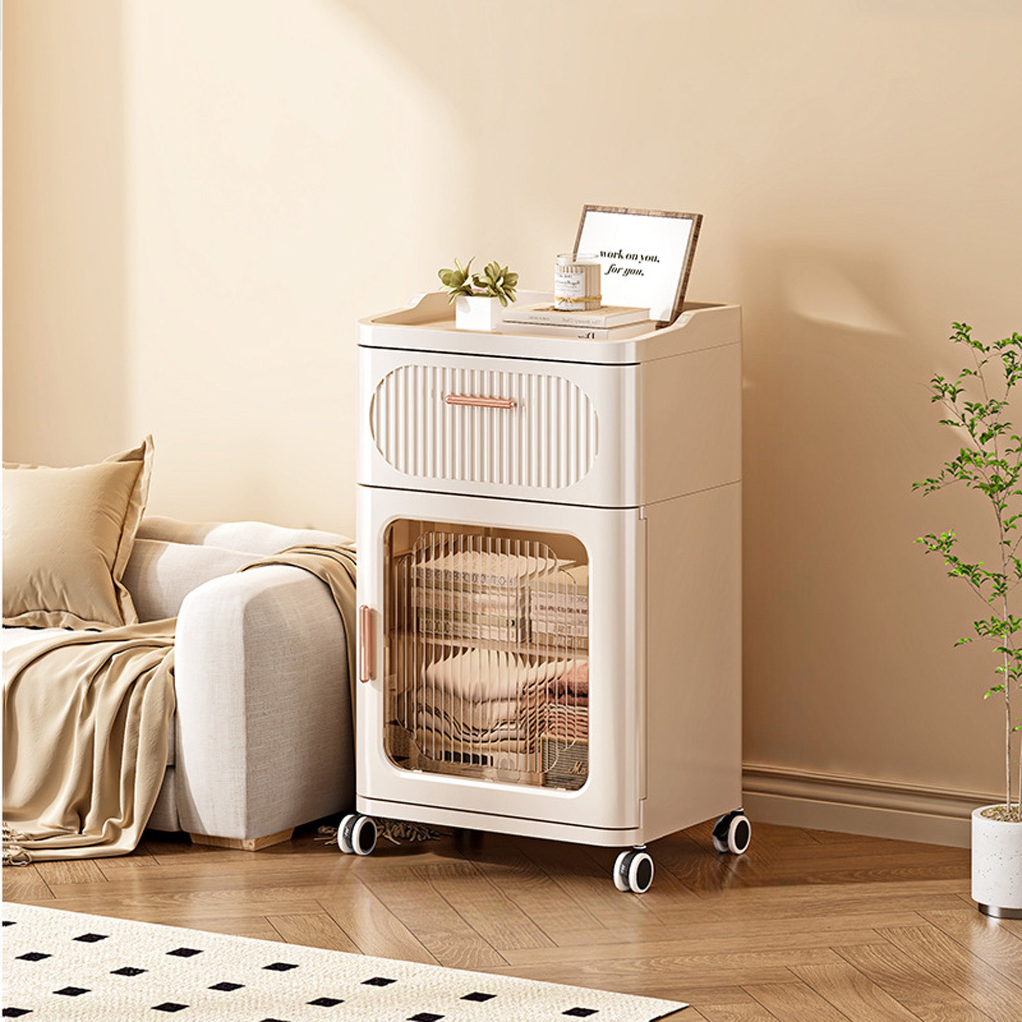 ALOXE Multipurpose Cabinet with Drawer