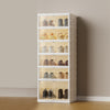 ALOXE Foldable Shoe Box with Transparent Front Door