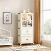 ALOXE Stackable Storage Box and Organizer with Transparent Doors