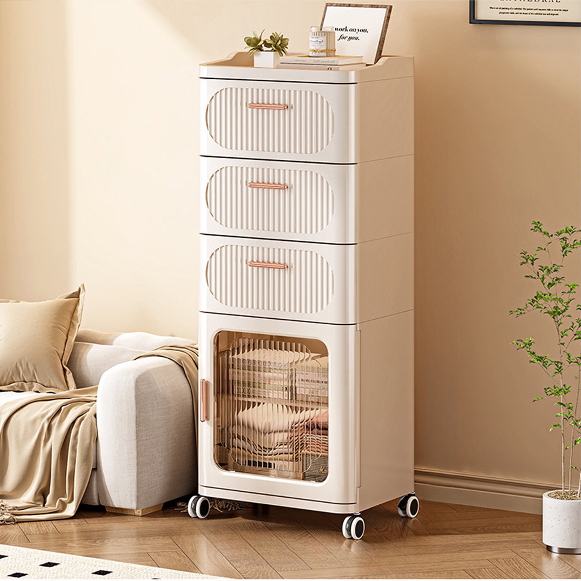 ALOXE Multipurpose Cabinet with Drawer