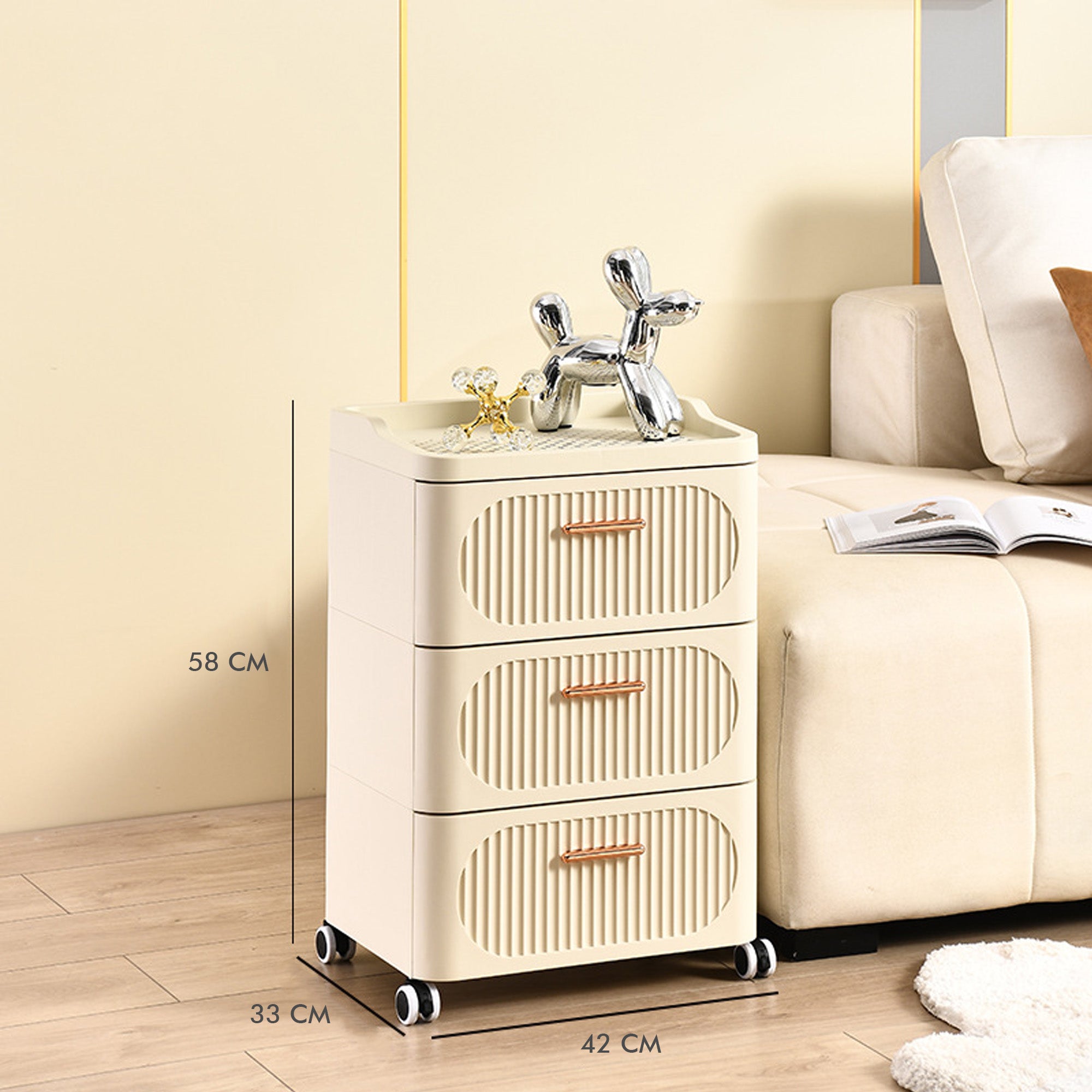 ALOXE Plastic Storage Box and Organizer for Home and Office