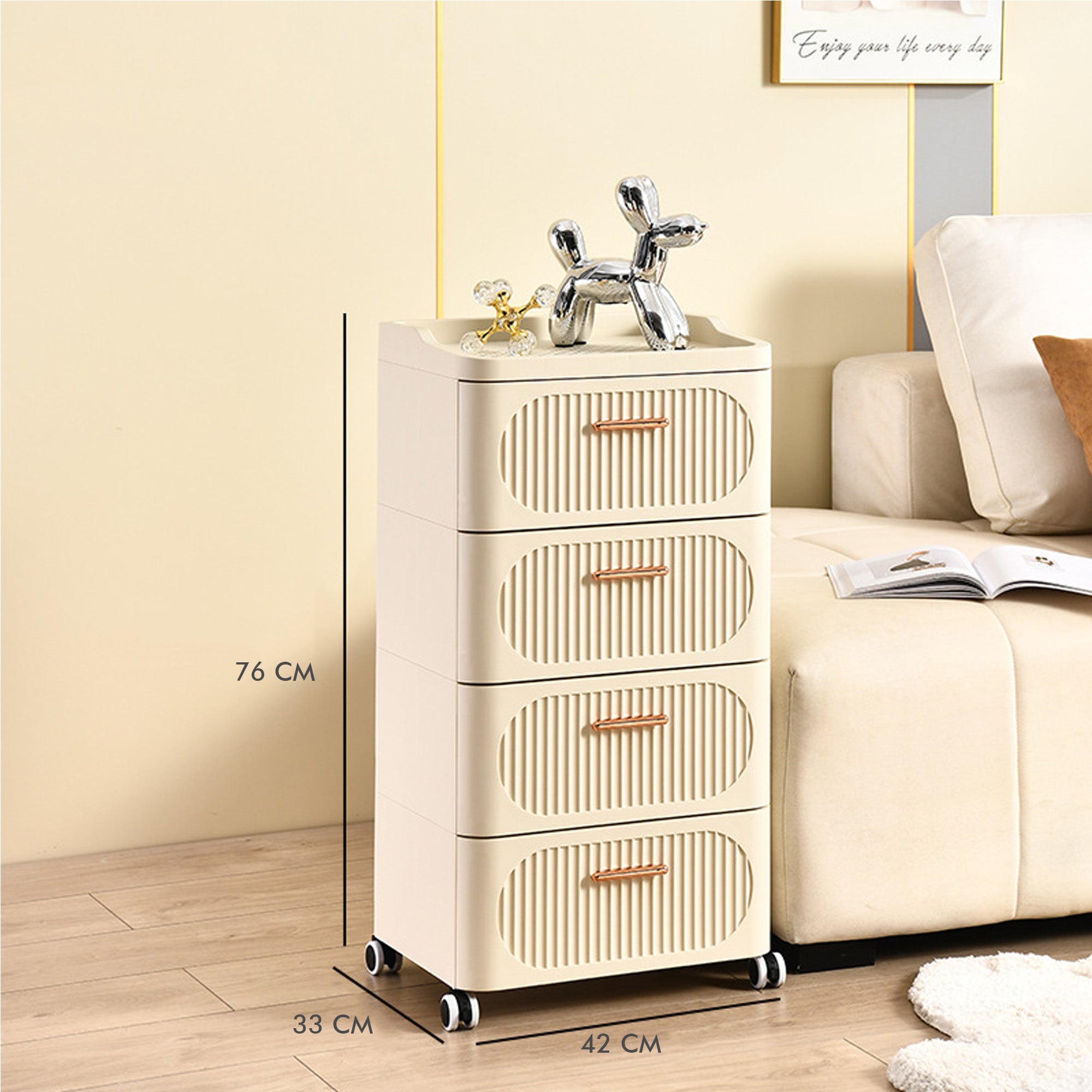 ALOXE Plastic Storage Box and Organizer for Home and Office