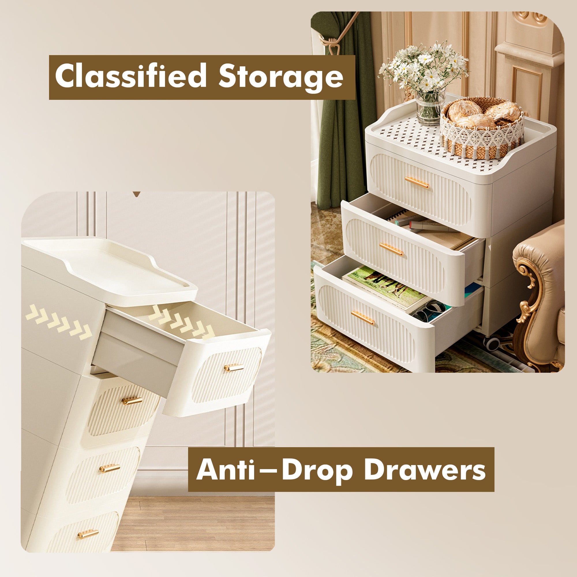 ALOXE Plastic Storage Box and Organizer for Home and Office