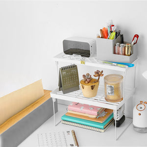 ALOXE Plastic Stackable Kitchen Rack: Space-Saving, Durable & Efficient Storage Solution for Your Kitchen