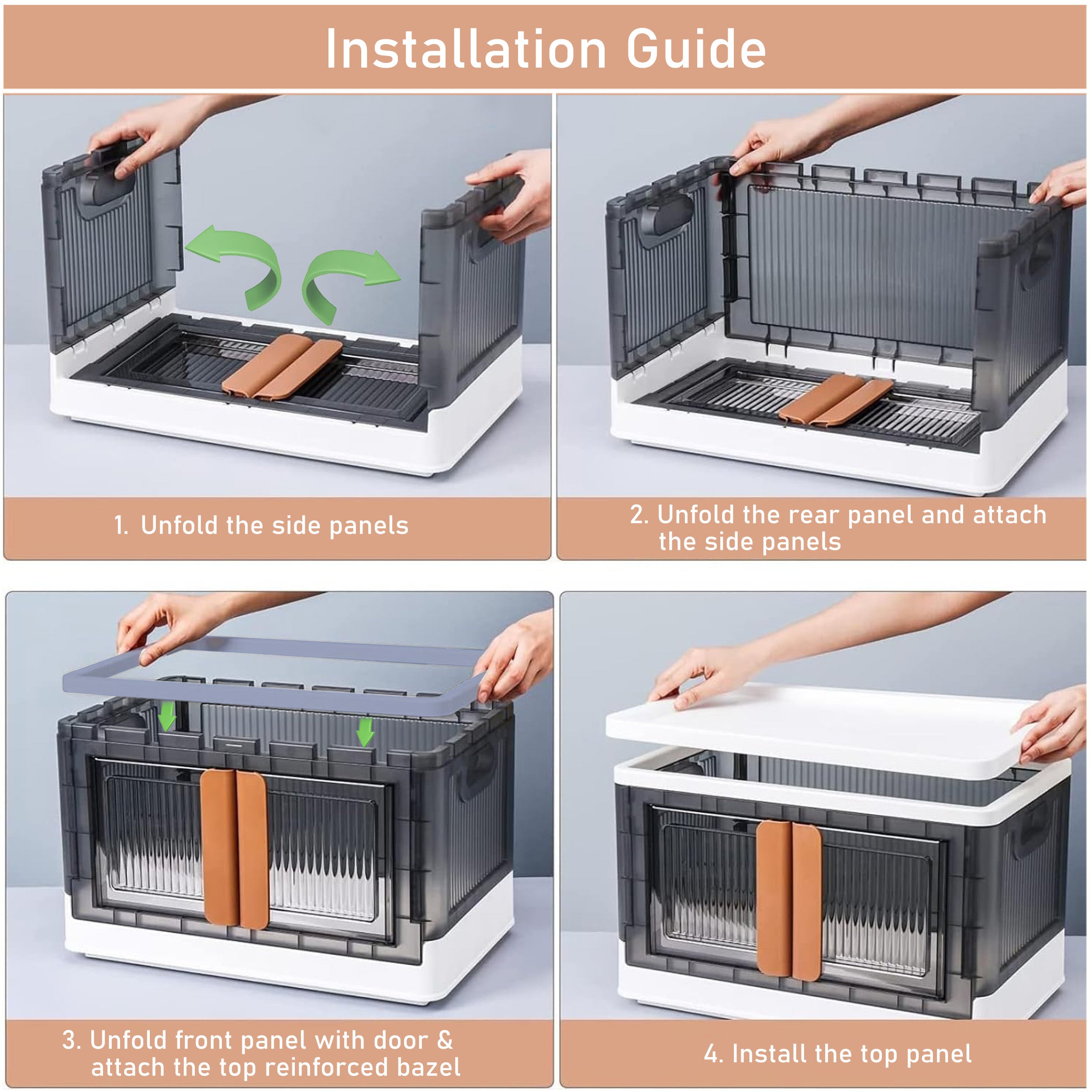 ALOXE Plastic Foldable Cupboard