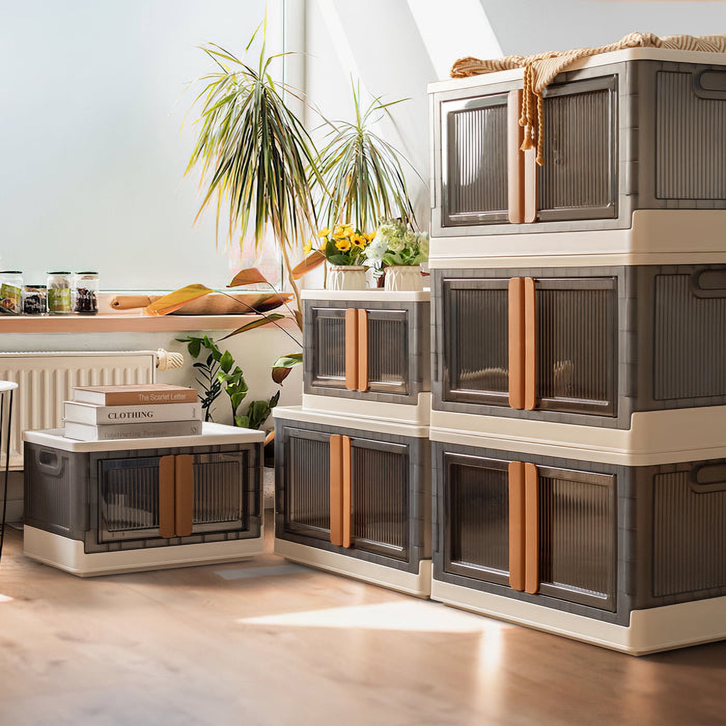 ALOXE Plastic Foldable Cupboard