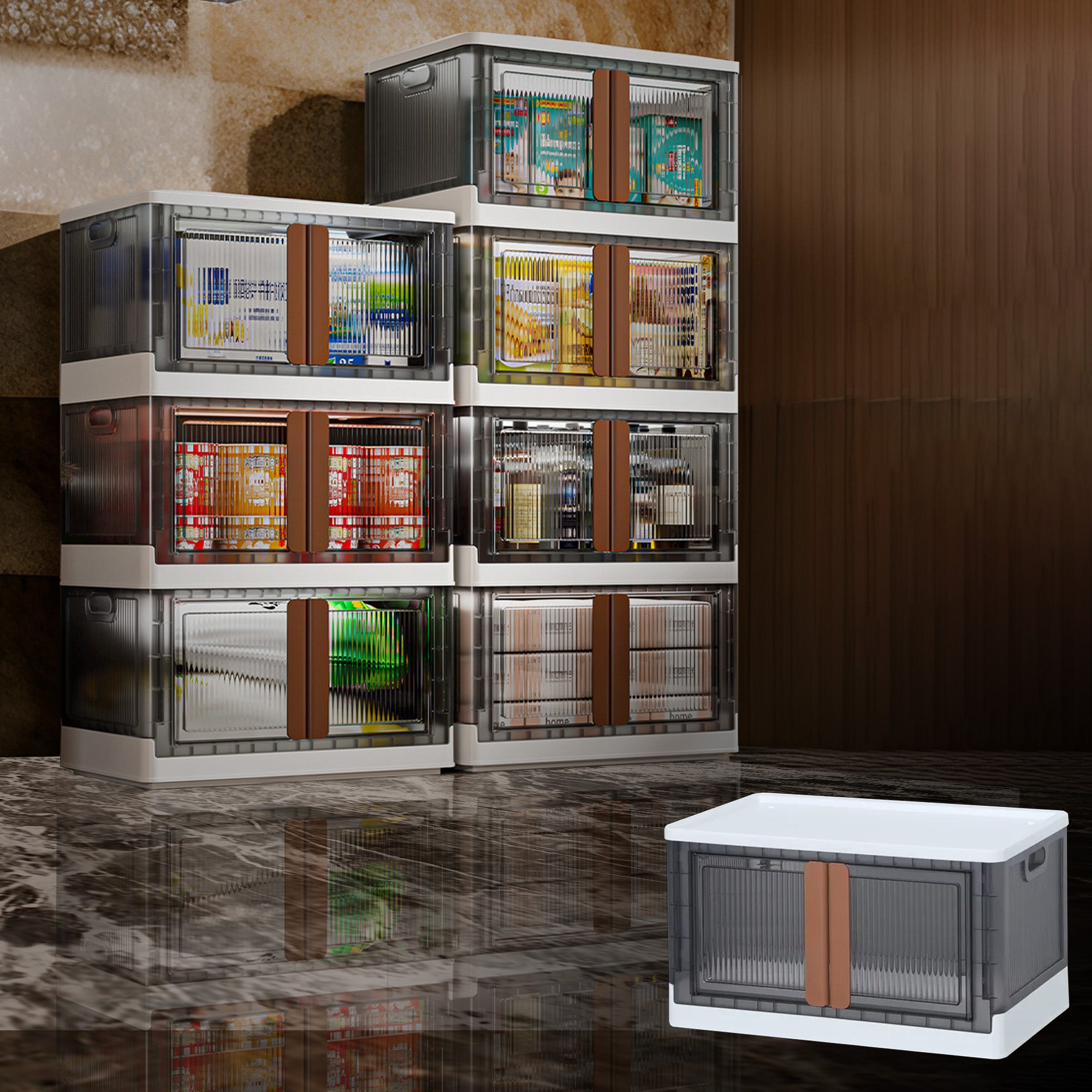 ALOXE Plastic Foldable Cupboard